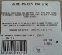 Azúcar y nutrientes en Gruppo alimentare in toscana s p a ruota al mando 55 50066 reggello fi italy