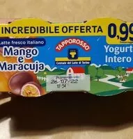 入っている砂糖の量 Yogurt Intero Mango e Maracuja