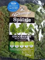 Jumlah gula yang masuk Spätzle con spinaci