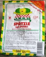 Amount of sugar in Spätzle agli spinaci