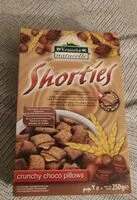 Amount of sugar in Shorties