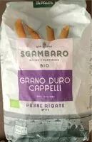 Sokerin määrä sisällä Penne rigate grano duri cappelli