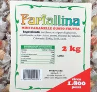 入っている砂糖の量 Mini caramelle
