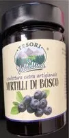 İçindeki şeker miktarı Tesoro della valtellina confettura mirtillo