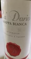 चीनी की मात्रा Grappa bianca Distillerie Valdoglio