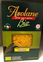Cantidad de azúcar en Ditalini Bio
