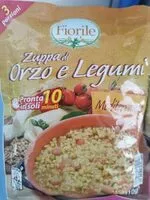 入っている砂糖の量 Zuppa di orzo e legumi