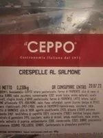 चीनी की मात्रा crespelle al salmone