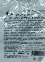 入っている砂糖の量 Panzerotti