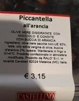 Zuckermenge drin Olive