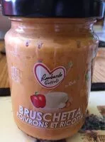 Zuckermenge drin Bruschetta Poivrons et Ricotta