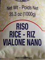 Zucker und Nährstoffe drin Riso rice riz vialone nano