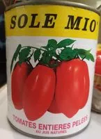 चीनी की मात्रा Tomates entières pelées