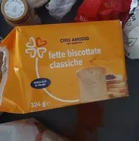 चीनी की मात्रा fette biscottate classiche
