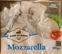 Suhkru kogus sees Mozzarella