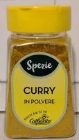 Sokerin määrä sisällä Curry in polvere