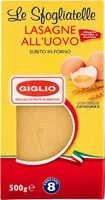 Sokerin määrä sisällä Le sfogliatelle lasagne all'uovo