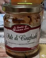 入っている砂糖の量 Paté di cinghiale