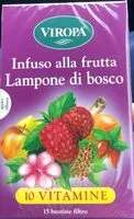 Jumlah gula yang masuk Infuso alla frutta Lampone