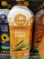 入っている砂糖の量 olio Di semi Di mais