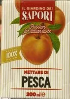 入っている砂糖の量 Nettare di pesca