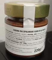 Sokerin määrä sisällä Crema da spalmare Gian d'la duja