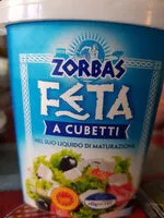Cantidad de azúcar en Feta a cubetti