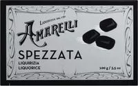 Suhkru kogus sees Amarelli SPEZZATA liquirizia