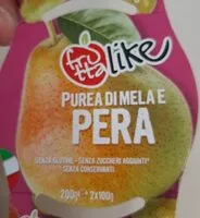 Cantidad de azúcar en purea di mela e pera