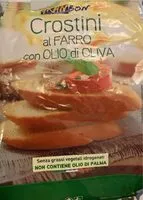 Zuckermenge drin Crostini al farro con olio di oliva