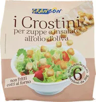 Zuckermenge drin I crostini pe zuppe e insalate all'olio d'oliva