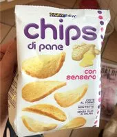 Zuckermenge drin Chips di pane con zenzero