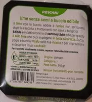 Sokerin määrä sisällä Lime senza semi e buccia edibile