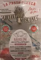 Количество сахара в Ravioloni ricotta e spinaci