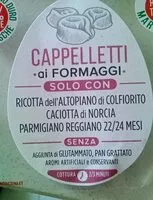 Количество сахара в Pasta fresca cappelletti