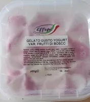 Jumlah gula yang masuk Gelato gusto yogurt var.frutti di bosco