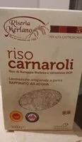 Suhkru kogus sees Riso Carnaroli Dop