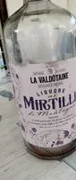 入っている砂糖の量 Liquore ai mirtilli