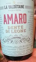 入っている砂糖の量 Amaro dente di leone
