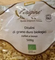 Sokerin määrä sisällä Ditalini di grano duro biologici