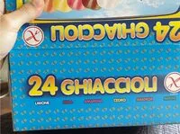 入っている砂糖の量 24 ghiaccioli