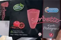 入っている砂糖の量 Sorbetto