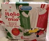 入っている砂糖の量 Italia mia ghiaccioli