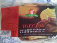 Cantidad de azúcar en Treccia con crema pasticcera e gocce di cioccolato