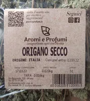 入っている砂糖の量 Origano secco