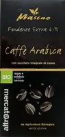 Suhkru kogus sees Fondente extra 61% Caffè Arabica
