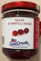 चीनी की मात्रा Salsa di mirtilli rossi
