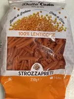 चीनी की मात्रा Strozzapreti alle lenticchie rosse