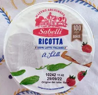 Sokerin määrä sisällä Ricotta