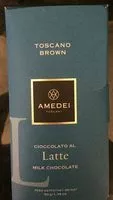 Jumlah gula yang masuk Toscano Brown, Tafel, Vollmilchschokolade